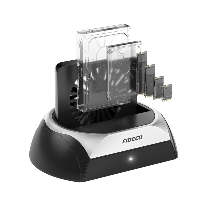 Adaptador Clonador HDD/SSD FIDECO 3 Bay para Discos de 2.5” y 3.5” - Eficiencia y Compatibilidad