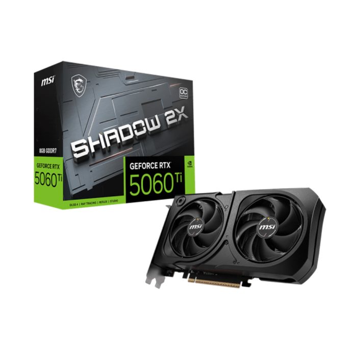 MSI GeForce RTX 5060 Ti 8GB 128-bit - Gráfica de Alto Rendimiento para Gaming y Creación de Contenido