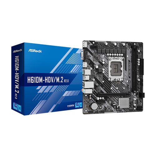 Placa Base ASROCK H610M-HDV/M.2 R2.0 LGA1700 mATX - Rendimiento Estable y Conectividad Avanzada