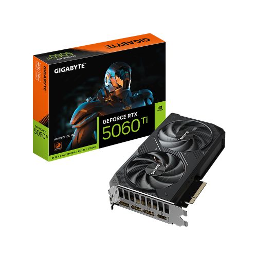 Tarjeta Gráfica GIGABYTE GeForce RTX 5060 Ti 16GB - Rendimiento Superior y Eficiencia Energética