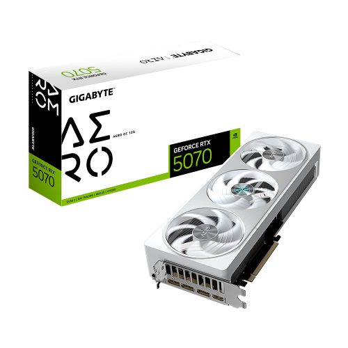 Tarjeta Gráfica Gigabyte GeForce RTX 5070 AERO OC 12GB - Rendimiento Superior para Gaming