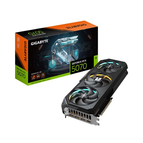 Tarjeta de Video Gigabyte Gaming GV-N5070 – 12GB GDDR7, 2625 MHz, Rendimiento Superior para Gaming