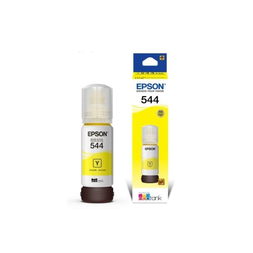 Tinta Epson 544 Amarilla Compatible para L1110, L3150, L5190 - 65 ml de Alto Rendimiento