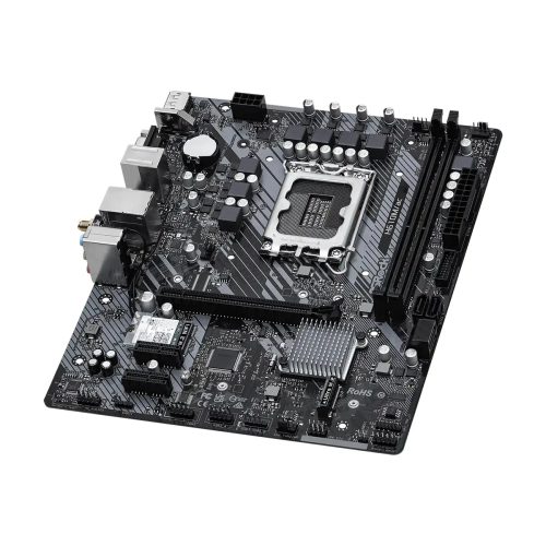 Placa Madre Asrock H610M/ac WiFi, Socket LGA 1700, DDR4 3200MHz, Ideal para Juegos y Productividad