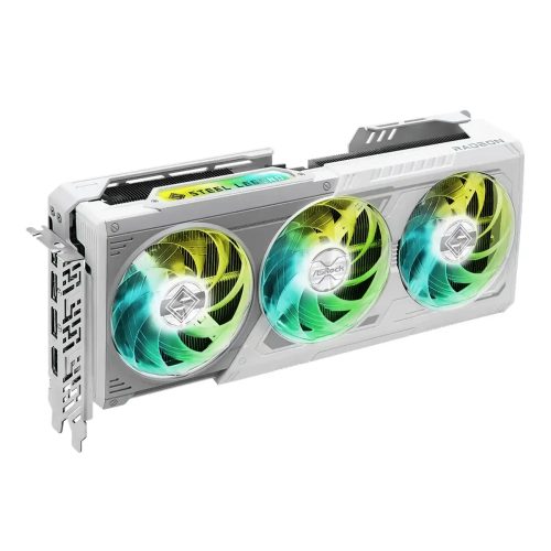 Tarjeta de video Asrock RX 9070XT 16GB Steel Legend GDDR6 para gaming y diseño gráfico