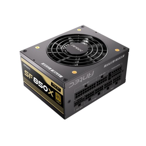 Fuente de poder Antec SFX de 850W 80+ Gold, eficiente y compacta para sistemas de alto rendimiento