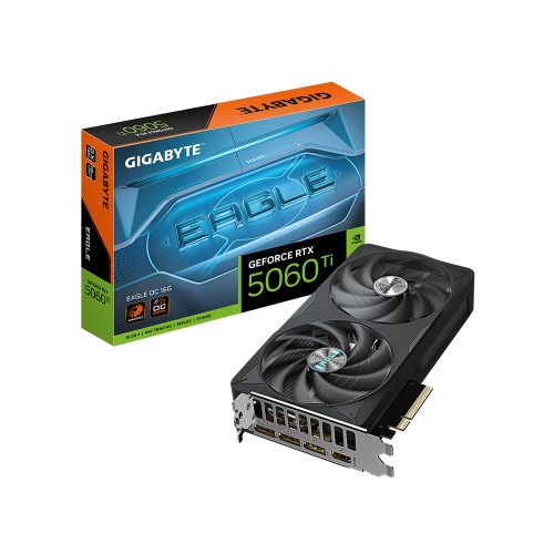 Tarjeta gráfica Gigabyte GeForce RTX 5060 Ti Eagle OC 16GB - Rendimiento óptimo para gaming 4K