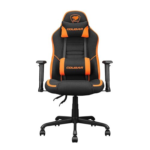 Silla Gamer Cougar Fusion SF Ergonómica Reclinable Negro Naranja Ideal Para Gaming