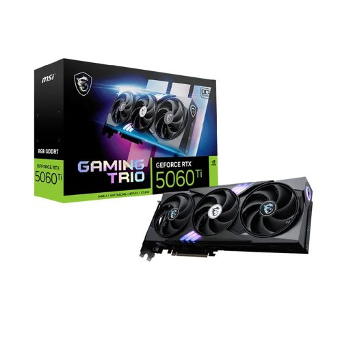 Tarjeta de Video MSI 5060 Gaming Trio OC 8GB GDDR7 HDMI DP PCI Express para Gaming