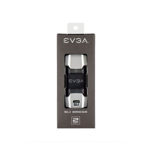 Evga Bridge SLI V2, Conexión Rápida para 2 GPU, Iluminado y Diseño de Aluminio Elegante