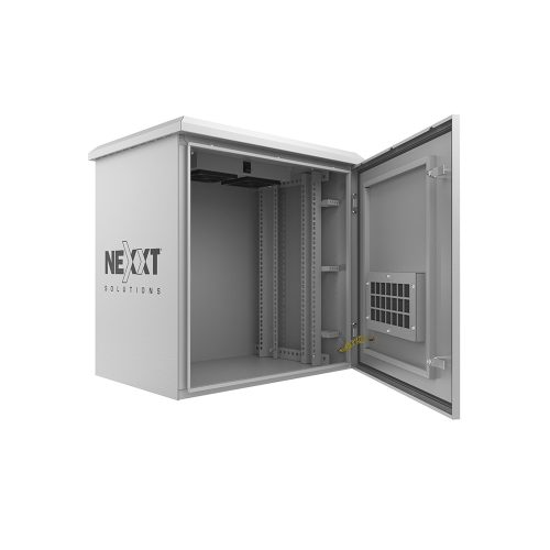 Armario de Montaje Exterior Nexxt Solutions de Acero SPCC - Color Gris Claro, Ideal para Infraestructura