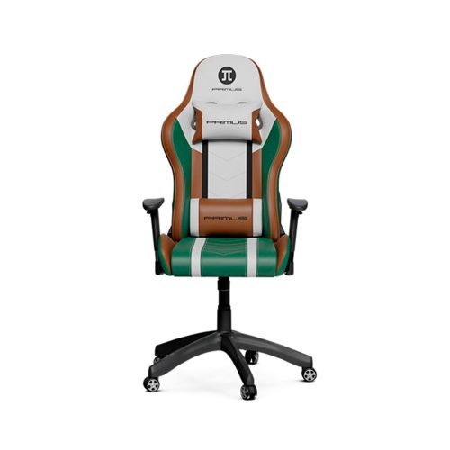 Silla Gaming Primus G&B con diseño ergonómico, ajuste de altura y soporte lumbar - Color negro y verde