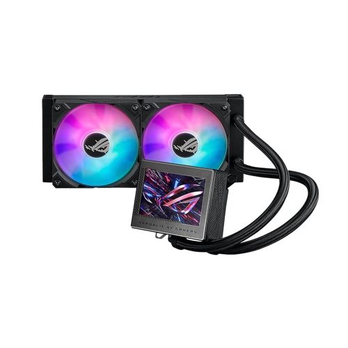 Sistema de enfriamiento líquido Asus ROG Ryujin III 240 ARGB, 2 ventiladores, alto rendimiento y RGB personalizable
