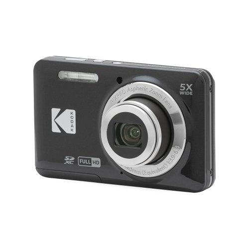 Cámara digital Kodak Pixpro FZ55 HD 16 MP, zoom óptico 5X y gran angular 28 mm, color negro