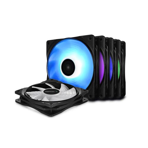 Cooler Deepcool RF120M Pack 5 en 1 de 120mm con LED RGB - Eficiencia y Estilo para tu PC