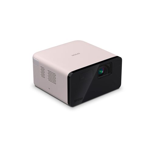 Proyector portátil Epson EpiqVision EF21 láser, color rosa cuarzo, ideal para cine en casa y presentaciones