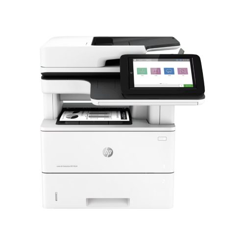 Impresora láser multifunción HP LaserJet M528dn, monocromo, 43 ppm, escáner y copiadora, conectividad Gigabit Ethernet.