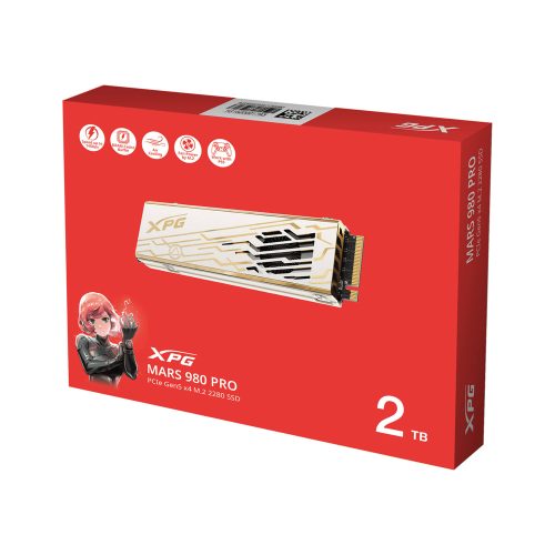 SSD M.2 PCIe 2TB XPG MARS 980 PRO G5: Velocidad Y Rendimiento Potente Para Gamer y Creativos