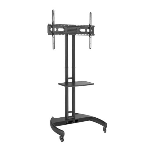 Soporte de Piso Koreano SP-6040 para TV de 32" a 75" - Acero Reforzado, Altura Ajustable, Base Móvil con Ruedas
