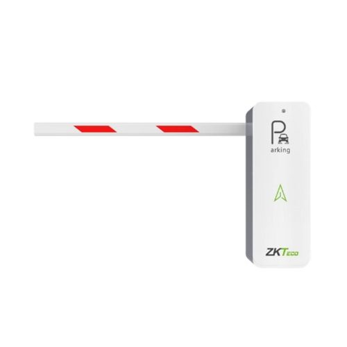 Barrera vehicular ZKTeco de brazo derecho 4m con fuente, ideal para control de accesos y seguridad