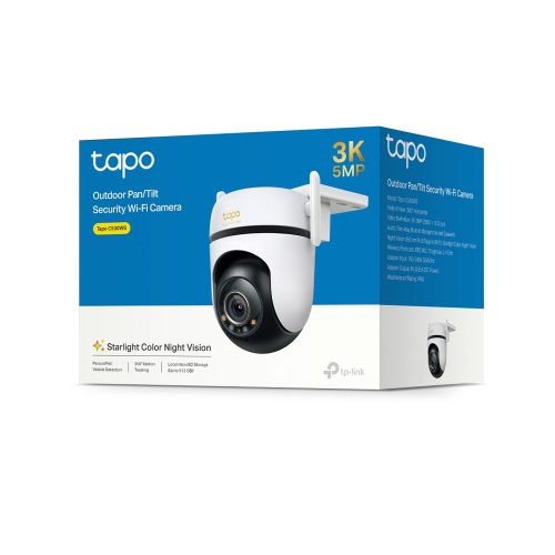 Cámara de vigilancia exterior TP-Link Tapo C530WS con función Pan/Tilt y alta resolución