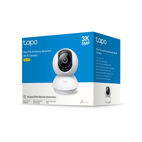 Cámara de vigilancia TP-Link Tapo C230 con movimiento Pan/Tilt y detección AI para hogar inteligente