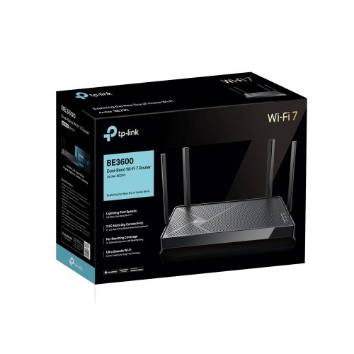 Router TP-LINK BE3600 WiFi 7 Doble Banda - Velocidad ultra rápida y cobertura extensa