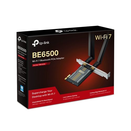 Tarjeta de Red PCIe TP-LINK Archer TBE400E Wi-Fi y Bluetooth, alta velocidad y conexión estable