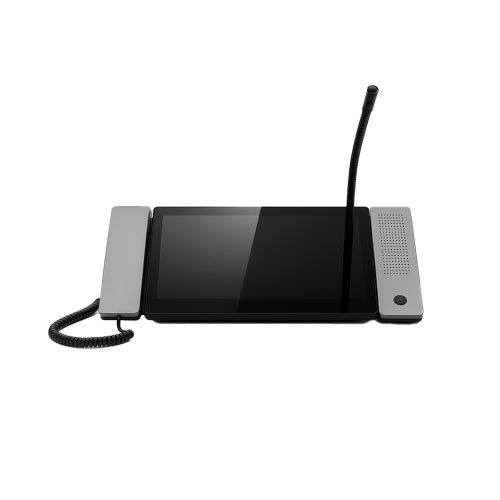 Micrófono IP Hikvision con Base y Pantalla Táctil de 10" - Solución de Audio Avanzada para tu Hogar