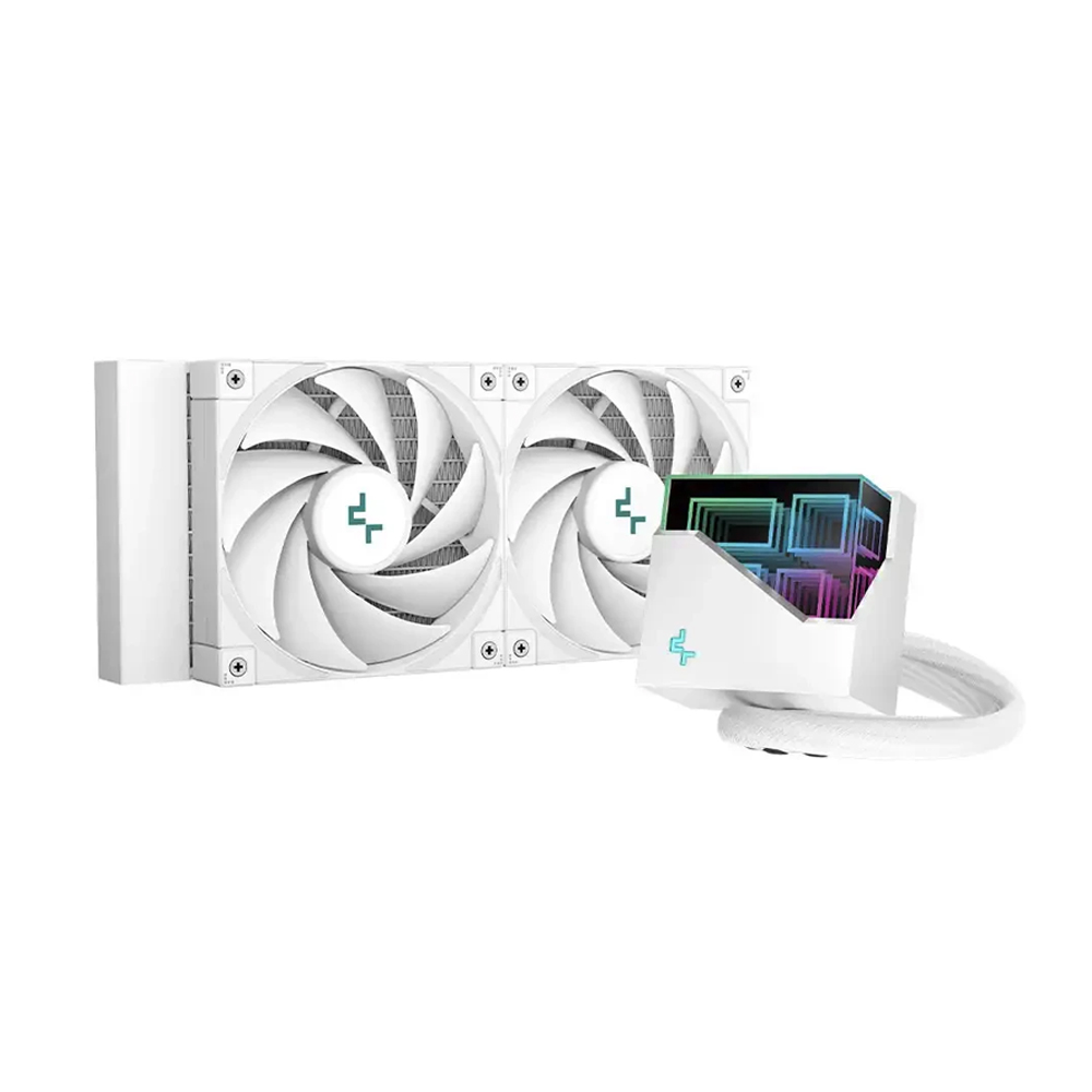 Sistema de Enfriamiento Líquido Deepcool LT520 WH, 240mm, 2 Ventiladores, Alto Rendimiento y Silencio