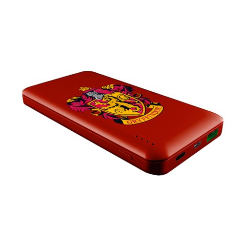 Cargador portátil Emtec Harry Potter Gryffindor, 10000 mAh, USB-A/USB-C, color rojo y dorado