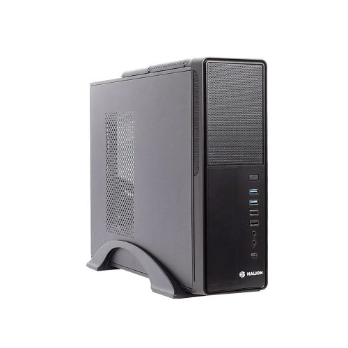 Case Mini Halion Slim Supra S612 - Fuente 350W, Ventilador Incluido, Color Negro, Diseño Compacto