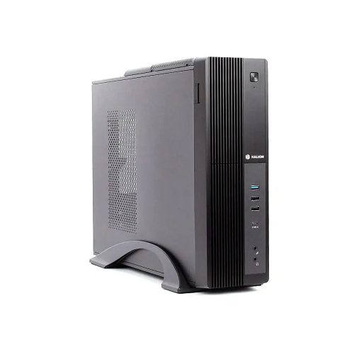Case Mini Halion Slim Supra S616 - Caja compacta ATX con fuente 350W y ventilador, color negro