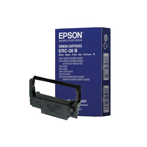 Cinta de Impresión Mini Epson ERC-38B para LM-U220A, TM-U230 y TM-U210AR+, Alta Calidad y Duradera