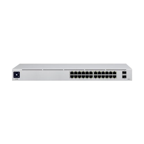 Conmutador Ubiquiti UniFi USW-24-POE Gestionado 24 Puertos Gigabit con PoE y 2 SFP para Redes Eficientes