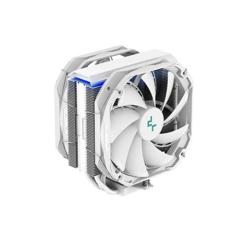 Cooler Deepcool AS500 Plus WH para Procesador, 2 Ventiladores de 120mm, RGB y Alta Eficiencia Térmica