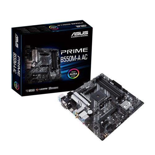 Placa madre ASUS PRIME B550M-A AC WiFi D4 AM4 mATX para PC de alto rendimiento