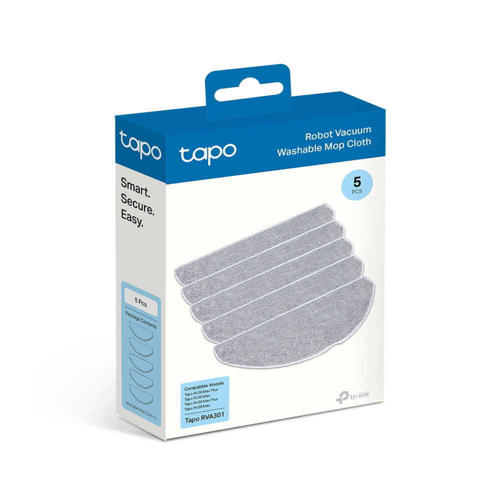 TP-Link Tapo RVA301 Paño Lavable para Mopa de Limpieza Efectiva y Reutilizable