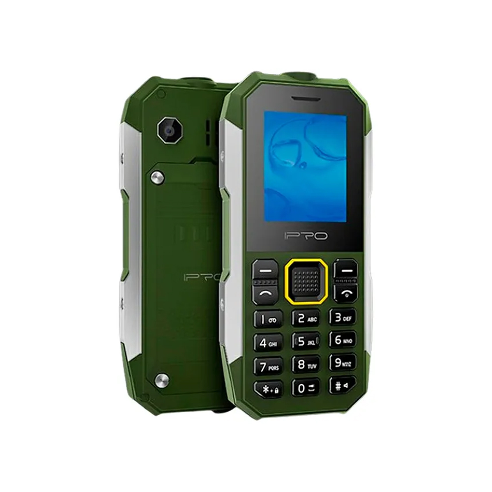 Celular iPro Shark II 2G Verde Dual SIM Conectividad Básica y Diseño Compacto