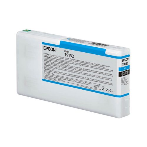 Tinta Epson T913200 Ultrachrome HD Color Cyan 200ml para impresoras de inyección de tinta