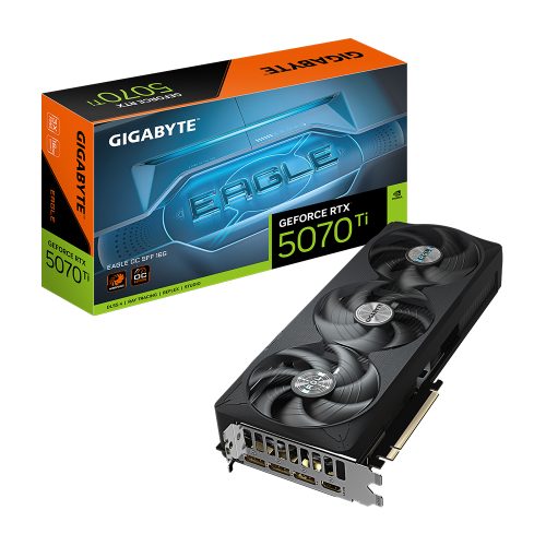 Tarjeta de Video Gigabyte GV-N507TEagle OC 16GB GDDR7 2542 MHz rendimiento alto