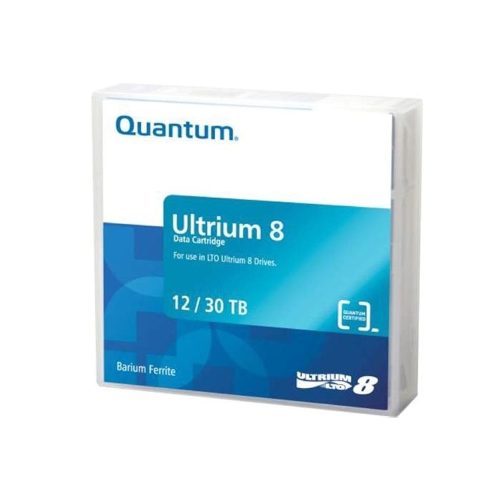 Cinta de datos Quantum Ultrium 8 12TB 30TB MR-L8MQN-BC etiquetado para almacenamiento seguro