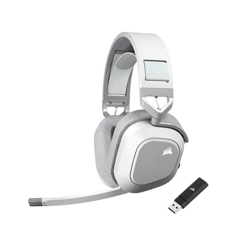 Auriculares Gaming Corsair HS80 Max Wireless Color Blanco Alta Fidelidad y Conectividad Inalámbrica
