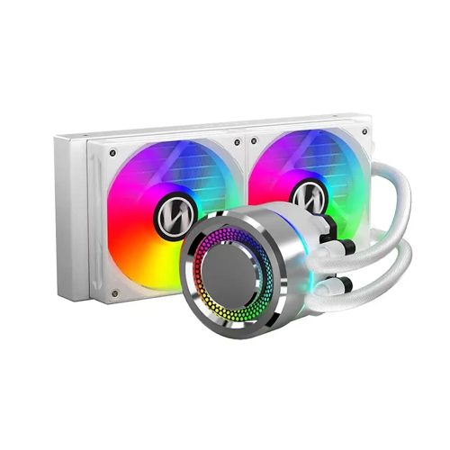 Cooler CPU Líquido LIAN LI GALAHAD 240 ARGB Blanco 240mm RGB Alta Capacidad de Refrigeración