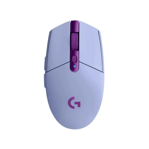 Mouse Logitech G305 Lightspeed Wireless  usando tecnología inalámbrica color lila