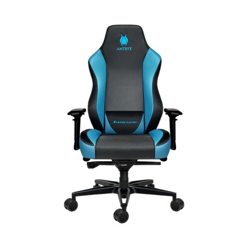 SILLA Gaming ANTRYX ROYALIST PRO 4D GRIS TURQUESA Ergonómica con Soporte Lumbar y Reclinable