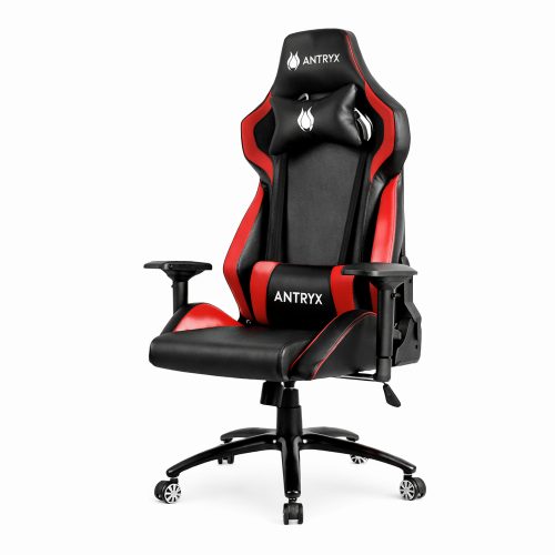 Silla Gaming ANTRYX RACING PRIX Negro Rojo Ergonométrica con Soporte Lumbar y Reposabrazos Ajustables