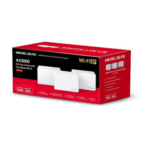 TP-Link Mercusys Halo H80C Router Wireless AX3000 Doble Banda 5GHz 2.4GHz