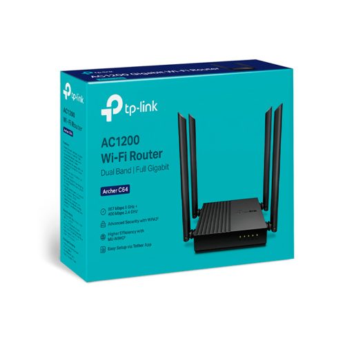 Router TP-LINK Archer C64 AC1200 Gigabit MU-MIMO  Dual Band