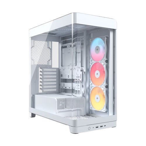 Gabinete Corsair Frame 4500X RS-R ATX Iluminación RGB Direccionable Blanco